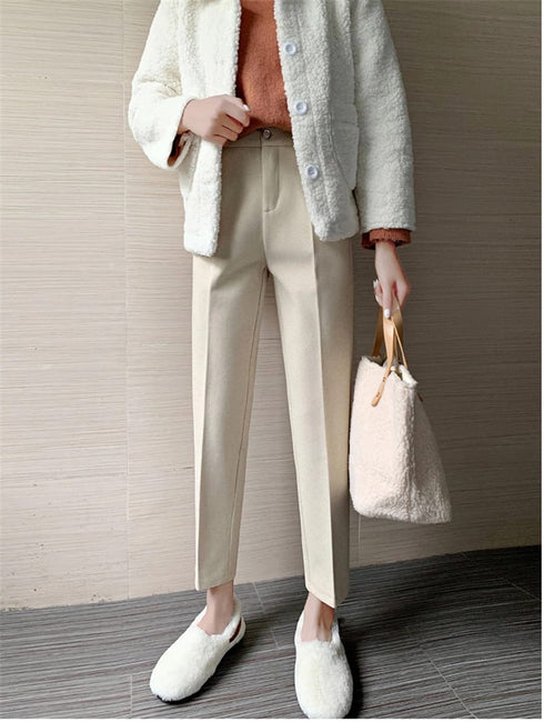 High Waist Loose Casual Trouser